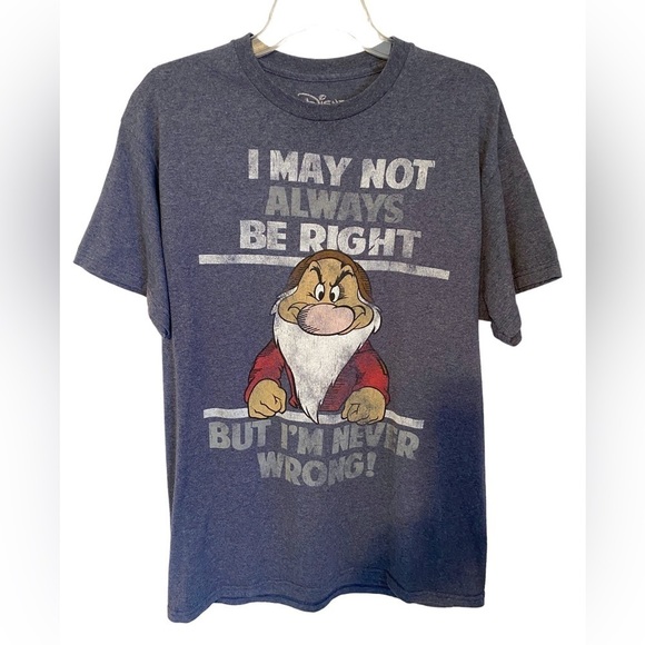 Disney Grumpy Blue Tee - Picture 1 of 9